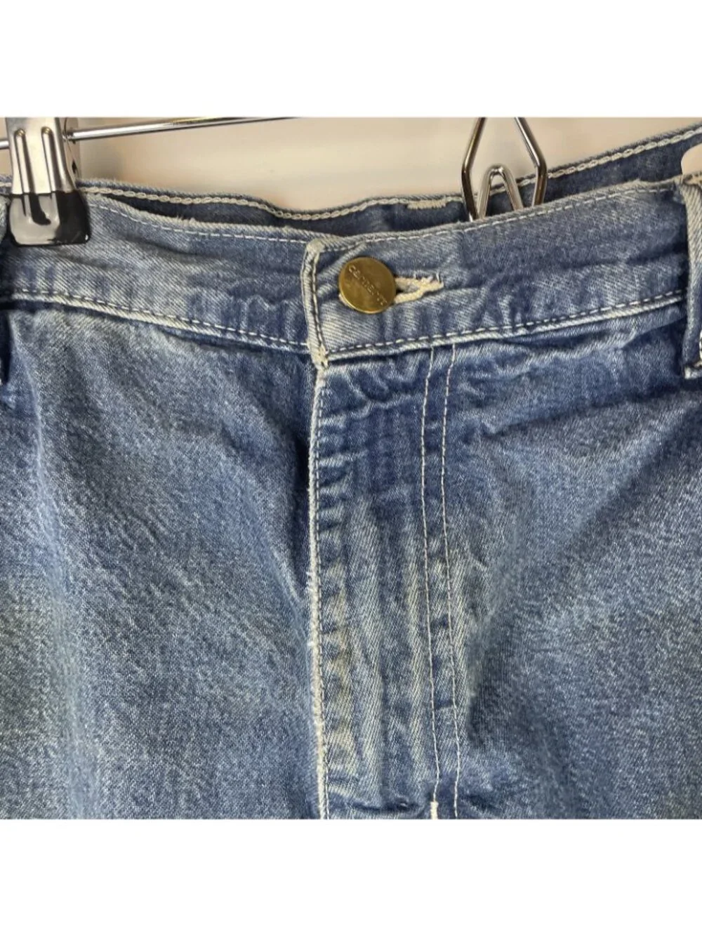 Carhartt Men’s 32” Cut-Off Denim Tool Shorts – Lot of 3 Pairs | Blue Utility - Picture 4 of 16